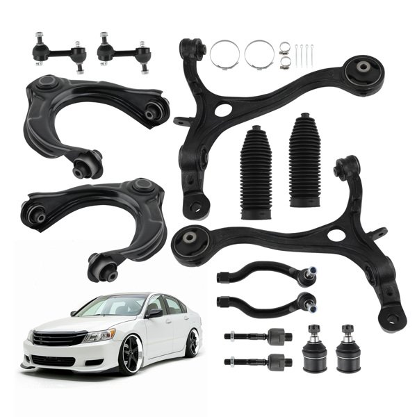 14pcs Suspension Kit Front Upper & Lower Control Arms For Honda Accord 2008-2012