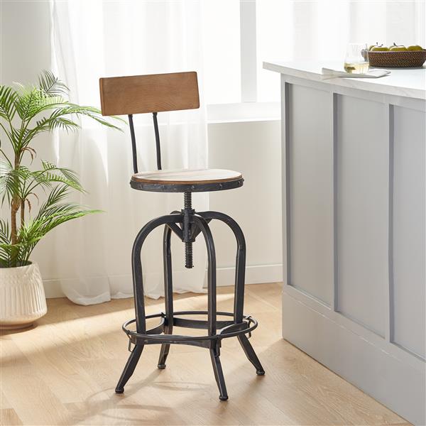 BARSTOOL WITH FIR WOOD