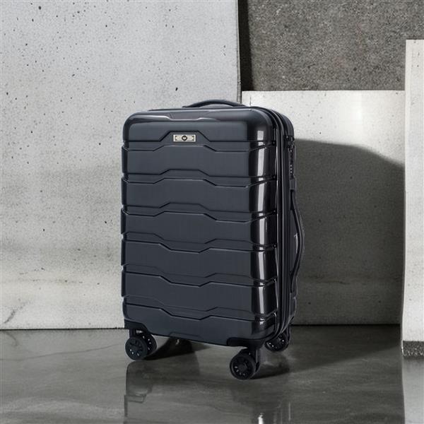 Luggage 3 Piece Sets with Spinner Wheels ABS+PC Lightweight TSA Lock (20'/24'/28'), Polka Dot