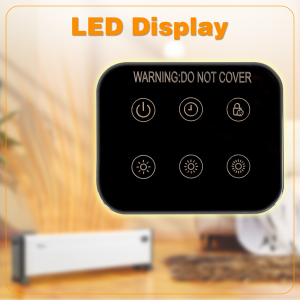 美规 NTJX-T160FR 120V 1500W 取暖器 白色 塑料 32in踢脚线取暖器/PTC/可调温/定时/带显示/可加湿/带遥控器-9