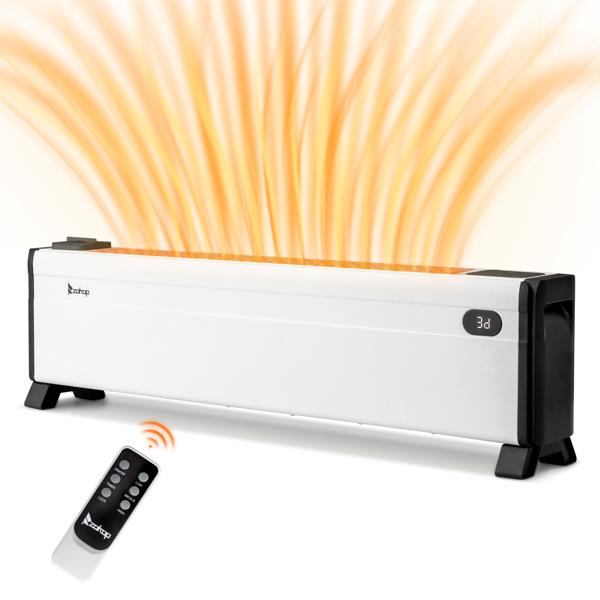 美规 NTJX-T160FR 120V 1500W 取暖器 白色 塑料 32in踢脚线取暖器/PTC/可调温/定时/带显示/可加湿/带遥控器-18