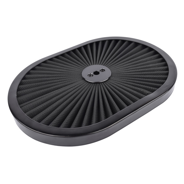 Super Flow Air Cleaner 12'' Washable Element Black for 5-1/8 Neck Single Carb 4 Barrel