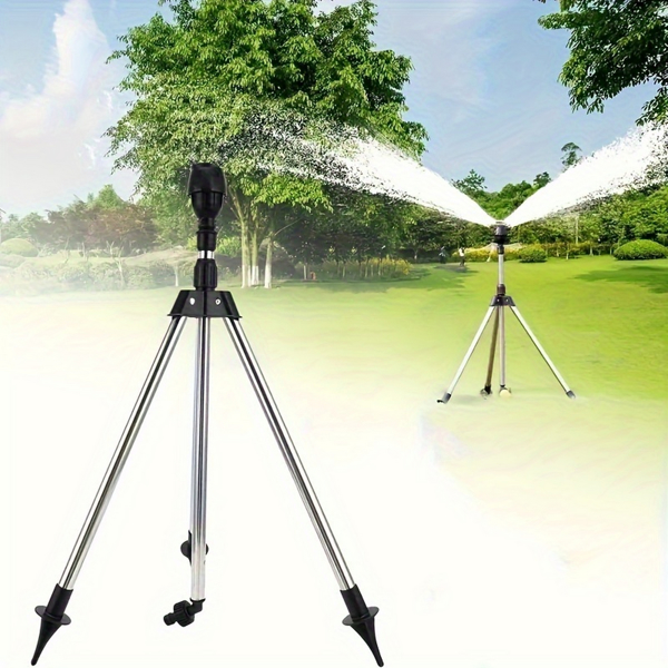 2PCS height adjustable 25in-37in rotating triangular nozzle, 360 degree automatic rotating irrigation nozzle,lawns, irrigation nozzle+internal thread quick connector