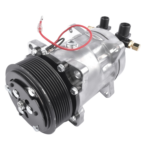 AC Compressor with Clutch Replacement for TM16 TM-16 8 Groove, 12 Volt, Aluminum 103-56120, 488-46120