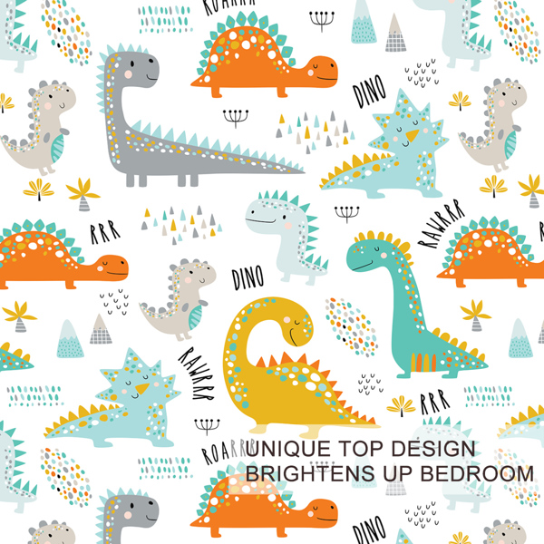 3Pcs Dinosaur Full Size soft Duvet Cover set for Comforter bedding Cover for Home Bedroom Gifts