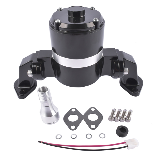 Electric Water Pump 35 GPM High Flow Chrome for BBC Big Block Chevy 396 427 454 V8 Engines Black 8020BK