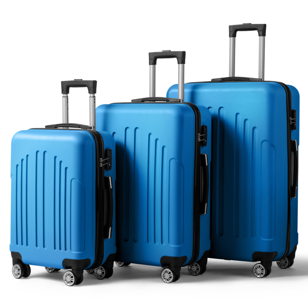 FCH Curved Vertical Stripe 3-in-1 Trolley Case - Royal Blue