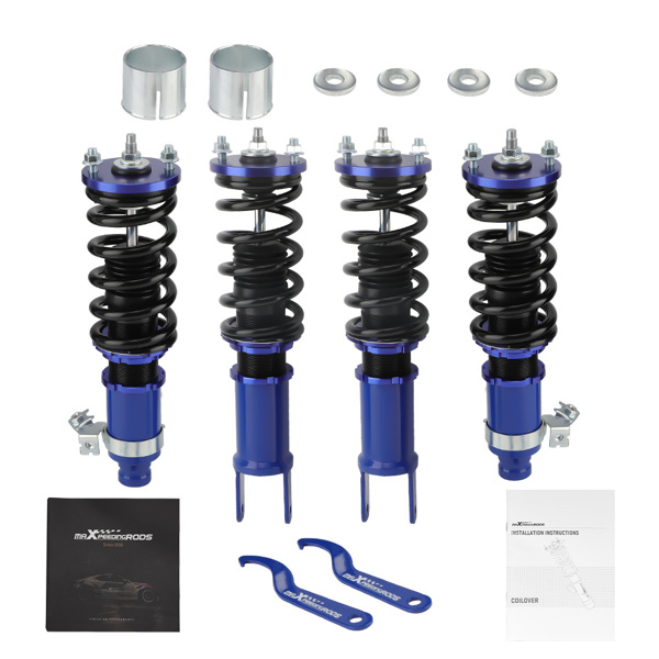 Suspension Coilover Kit For Honda Civic Crx / Del Sol 1992 - 1997 & Civic 1996 - 2000 EK2 EK4 EK9