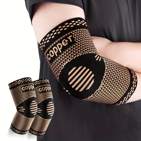 Elbow compression sleeve (1 pair)-prevents and restores tendonitis support for weight lifting, tennis, basketball, and cycling trips in the gym