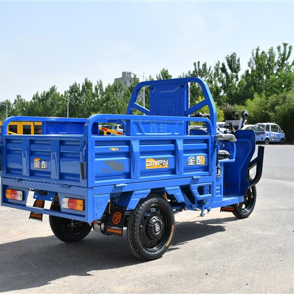 Electric Tricycles for Adult Transportation Pulling Goods, Multifunctional 3 Wheeled Elderly Household Vehicles, Tipping Bucket Electric Tricycle with Loading Car Hopper