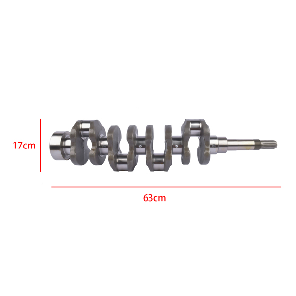 Spacing 52mm Engine Crankshaft 1664123020 For KUBOTA V1903 V2003 V2203 Engine 1664123020 1711623018