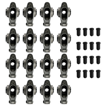 1.6 Ratio 7/16\\" Full Roller Rocker Arms Kit for Chevy SBC 350 No Self-Aligning Stainless Steel Standard