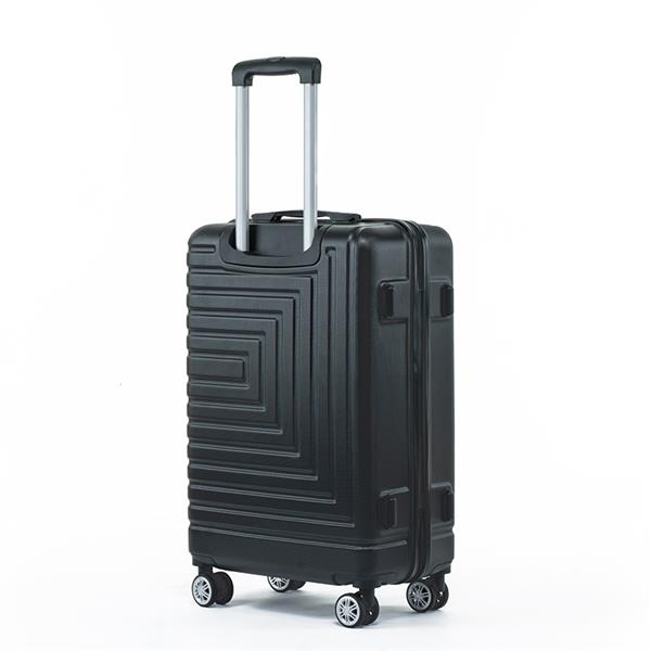 Luggage Set ABS Material Travel Suitcase Set With Spinner Wheels for Men Women, 20''/24''/28''