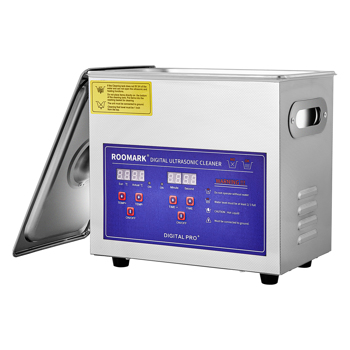 3,2L Professioneller Ultraschallreiniger mit Heizung Timer Edelstahl Ultraschallreinigungsgerät Ultraschallreinig für Zahnprothesen Schmuck Brillen Uhren Gläser Ultrasonic Cleaner