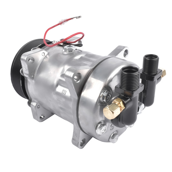 AC Compressor with Clutch Replacement for TM16 TM-16 8 Groove, 12 Volt, Aluminum 103-56120, 488-46120