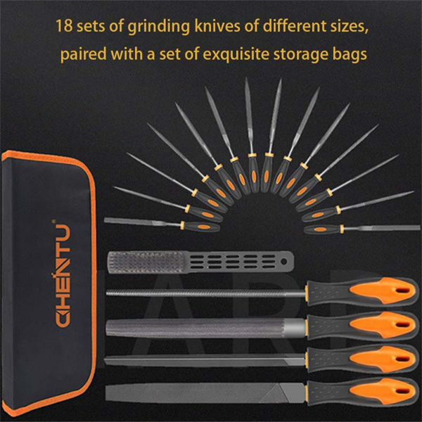 File Set Combination Metal Round File Steel File Grinding Tool with Package Set for Filing