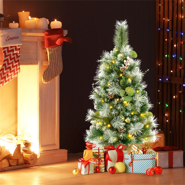 3 FT  Pre-Lit Artificial Mini Christmas Tree 