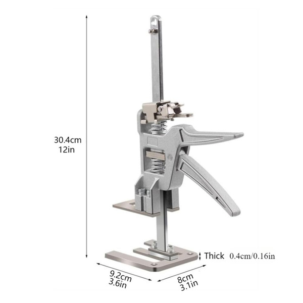 Labor Saving Arm Jack, Stainless Steel 12 Inch Furniture Lifter for Drywall, Door Panels, Cabinets, 2 Pack