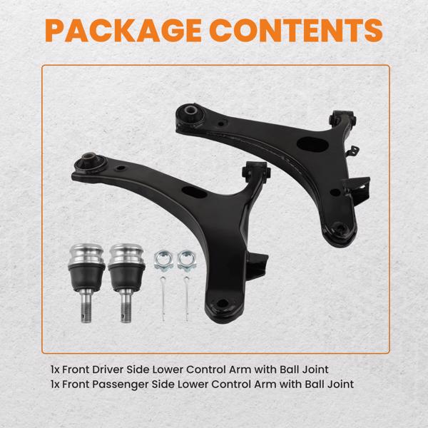 Front Lower Control Arms Kit For 2008-2011 Subaru Impreza 2003-08 Legacy Outback