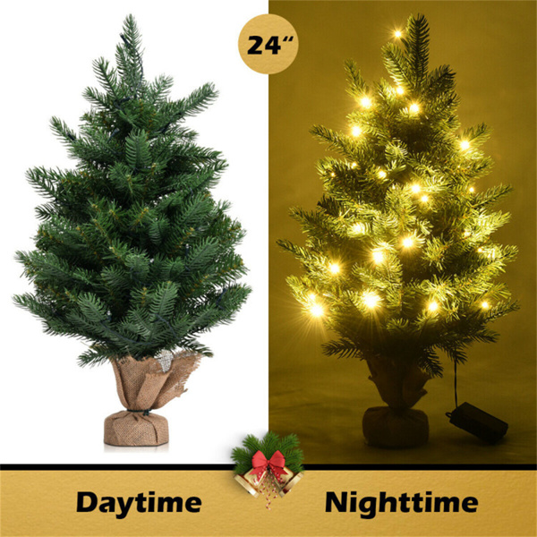 24 Inch Christmas Tree with LED Lights