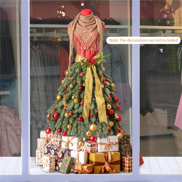 5 FT Pre-lit Mannequin Artificial Christmas Tree Dress Form