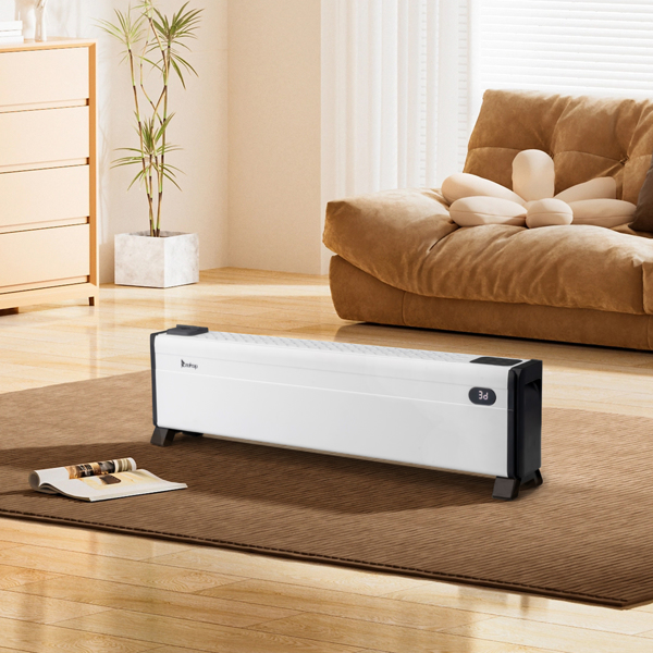 美规 NTJX-T160FR 120V 1500W 取暖器 白色 塑料 32in踢脚线取暖器/PTC/可调温/定时/带显示/可加湿/带遥控器-6