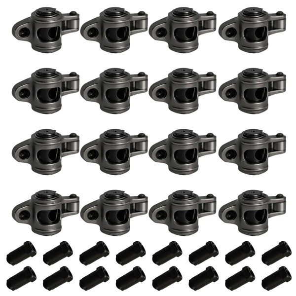 1.6 Ratio 7/16" Full Roller Rocker Arms Kit for Chevy SBC 350 No Self-Aligning Stainless Steel Standard