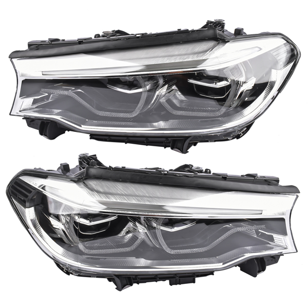 Pair Adaptive LED Headlight for 2017 2018 2019 2020 BMW 5 Series M5 F90 G30 Left LH #63117214965 63117214966