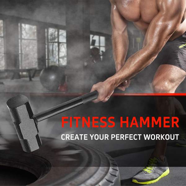 20LB -one piece Fitness steel hammer suitable for use in the gym and at home【Support for self-pickup face sheet, daily face sheet submission deadline 16:00】