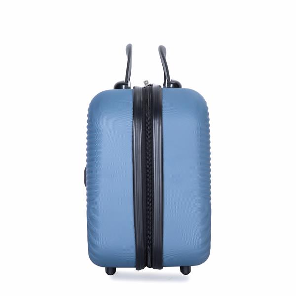 2Piece Luggage Sets ABS Lightweight Suitcase , Spinner Wheels,  (20/14) BLUE