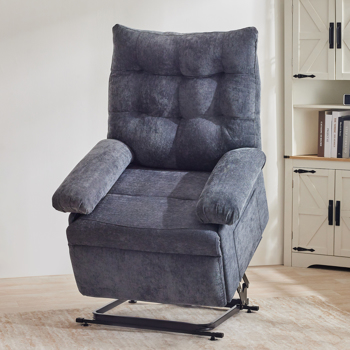 Relaxsessel Elektrisch mit 3 Motoren,Fernsehsessel mit Liegefunktion,Sessel mit Aufstehhilfe für Senior，Seniorensessel mit Fernsteuerung,TV Sessel Wohnzimmer,relaxliege,Recliner Chair (Grau)