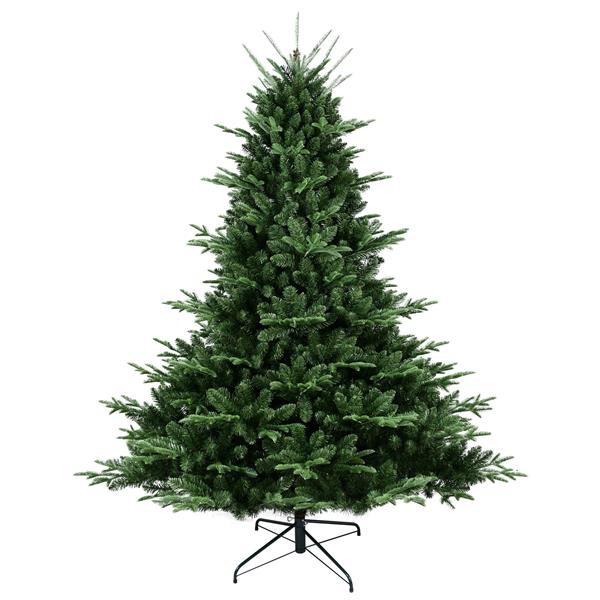 8FT Christmas Tree Simulate Nature Advanced Materials Premium Hinged Spruce Artificial Douglas Firs Tree, Christmas Holiday Party Atmosphere Decoration New Year Celebration PE+PVC Xmas Tree