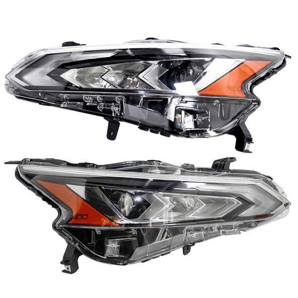 2Pcs Headlights Lamps with LED Front Left and Right Side for Nissan Altima 2019-2022