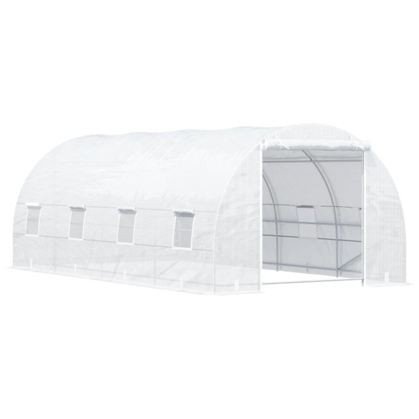 Walk-in Greenhouse 20x10x7ft Garden conservatory White