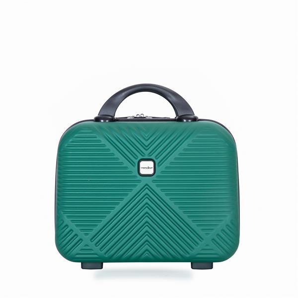 2Piece Luggage Sets ABS Lightweight Suitcase , Spinner Wheels,  (20/14) DARK GREEN