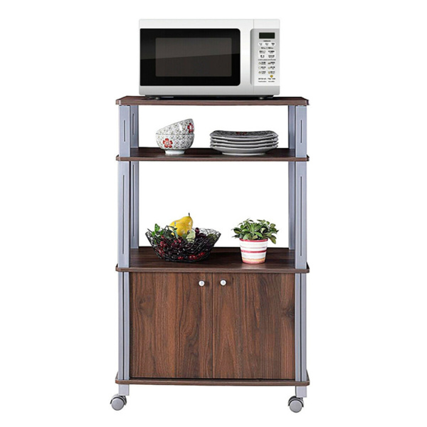 Multi functional kitchen storage rack Walnut