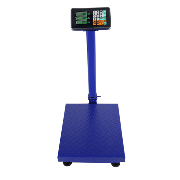 【Old code:19282852】300KG/661lb LCD Digital Personal Floor Postal Platform Scale Blue