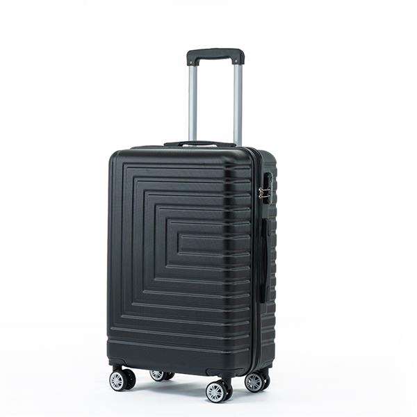 Luggage Set ABS Material Travel Suitcase Set With Spinner Wheels for Men Women, 20''/24''/28''