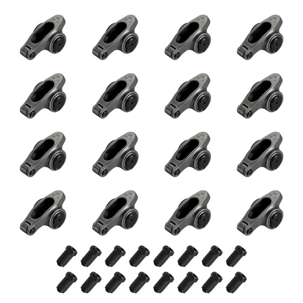 1.6 Ratio 7/16" Full Roller Rocker Arms Kit for Chevy SBC 350 No Self-Aligning Stainless Steel Standard