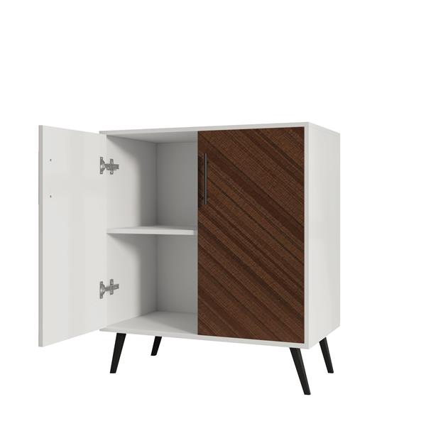 Storage Cabinet with Doors and Shelves - Kitchen Free Standing Buffet Cabinet with Storage, Sideboard Cabinet with Adjustable Shelves, Wood Accent Cabinet for Living Room Bathroom Entryway Office