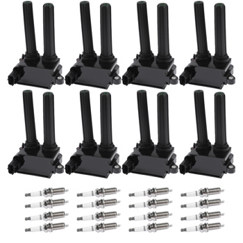 8X Ignition Coil & 16X Iridium Spark Plug for Jeep Commander Dodge Charger Ram