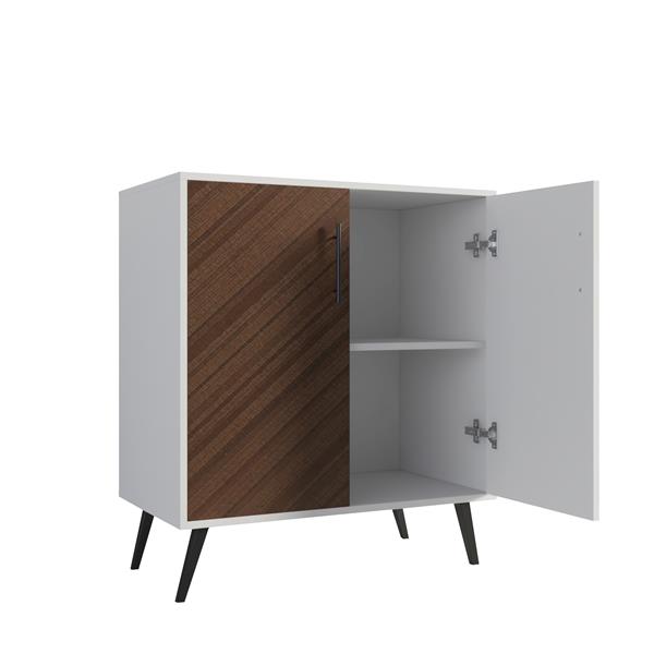 Storage Cabinet with Doors and Shelves - Kitchen Free Standing Buffet Cabinet with Storage, Sideboard Cabinet with Adjustable Shelves, Wood Accent Cabinet for Living Room Bathroom Entryway Office