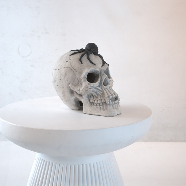 Demon Skull,Suitable for Outdoor Fireplace and Fire Pit, Halloween Decoration 