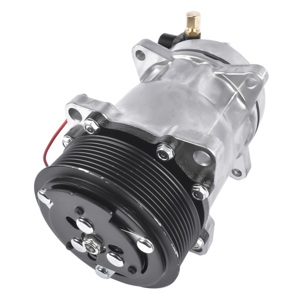 AC Compressor with Clutch Replacement for TM16 TM-16 8 Groove, 12 Volt, Aluminum 103-56120, 488-46120