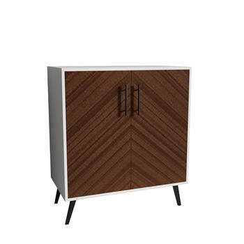 Storage Cabinet with Doors and Shelves - Kitchen Free Standing Buffet Cabinet with Storage, Sideboard Cabinet with Adjustable Shelves, Wood Accent Cabinet for Living Room Bathroom Entryway Office