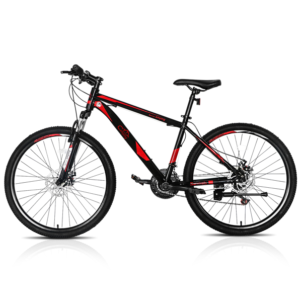 CamPingSurvivals 26 Inch 21 Speed ​​Explorer Red Black Mountain Bike