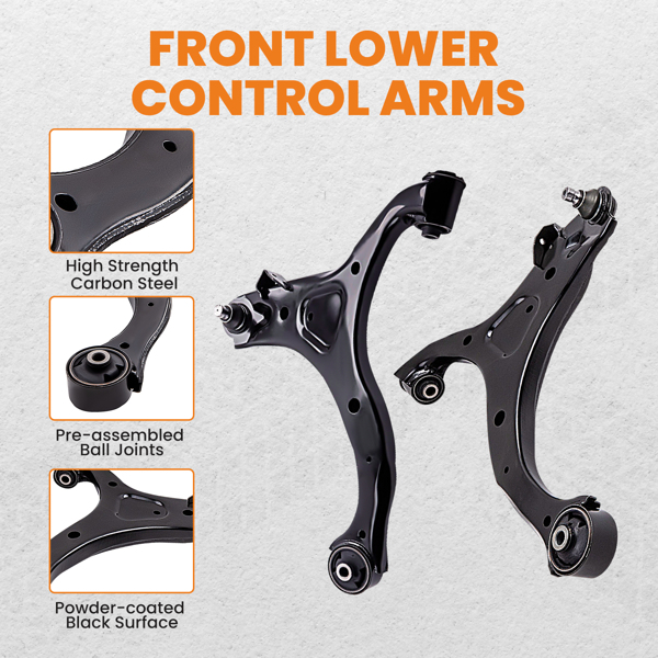 8 Pcs Left Right Front Lower Control Arms for Kia Sorento 2011-2013 for K621686