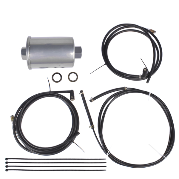 Supply Return & Vapor Nylon Fuel Lines Kit Tank To Mid for Chevy GMC C/K Classic 2500 3500 1998-2000 NFR0011 FL-GM22C-V