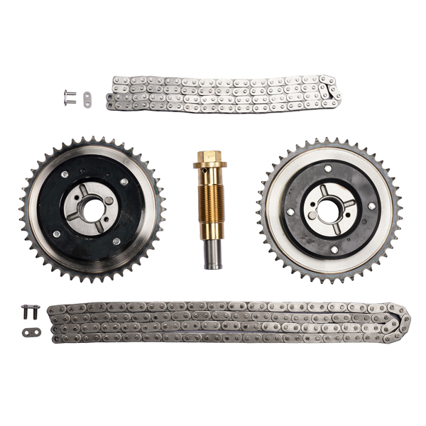 Timing Chain Kit with 2 Camshaft Adjusters For Mercedes W203 W204 W211 W212 R171 2710500847 2710500900