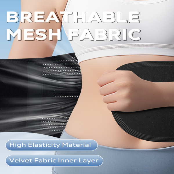 腰部支撑带（男女通用） 缓解腰部疼痛，不打滑，可调节腰部支撑带，适用于坐骨神经痛、脊柱侧弯和其他工作场所（S）（周末不发货）-2